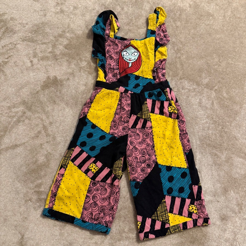 Disney Our Universe Sally Nightmare Before Christmas Patchwork Jumpsuit 3T
